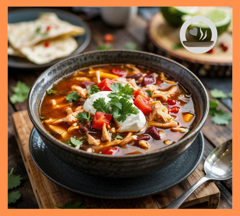 Crockpot Chicken Tortilla Soup