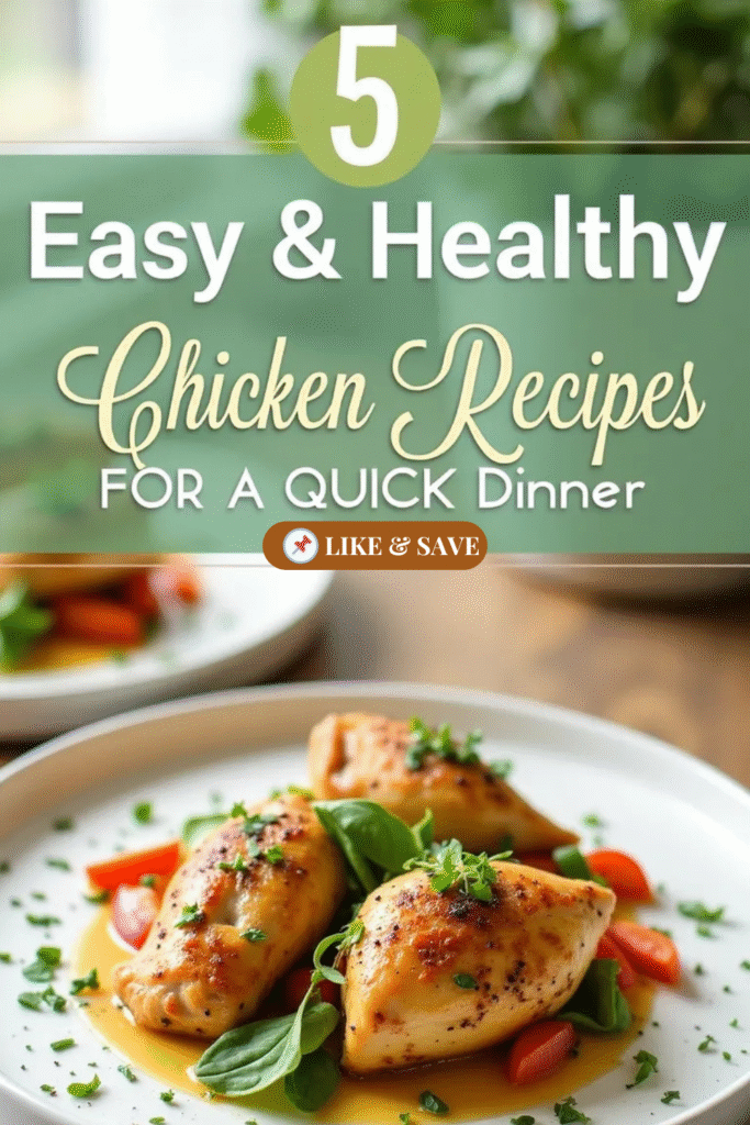 5 Delicious and Easy Healthy Chicken Dinner Recipes for Busy Cooks