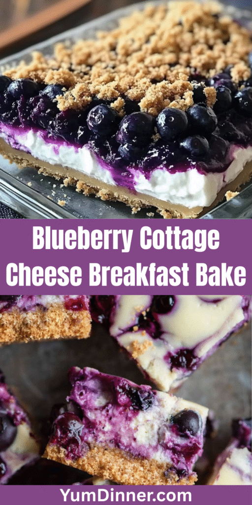 Blueberry Cottage Cheese Breakfast Bake