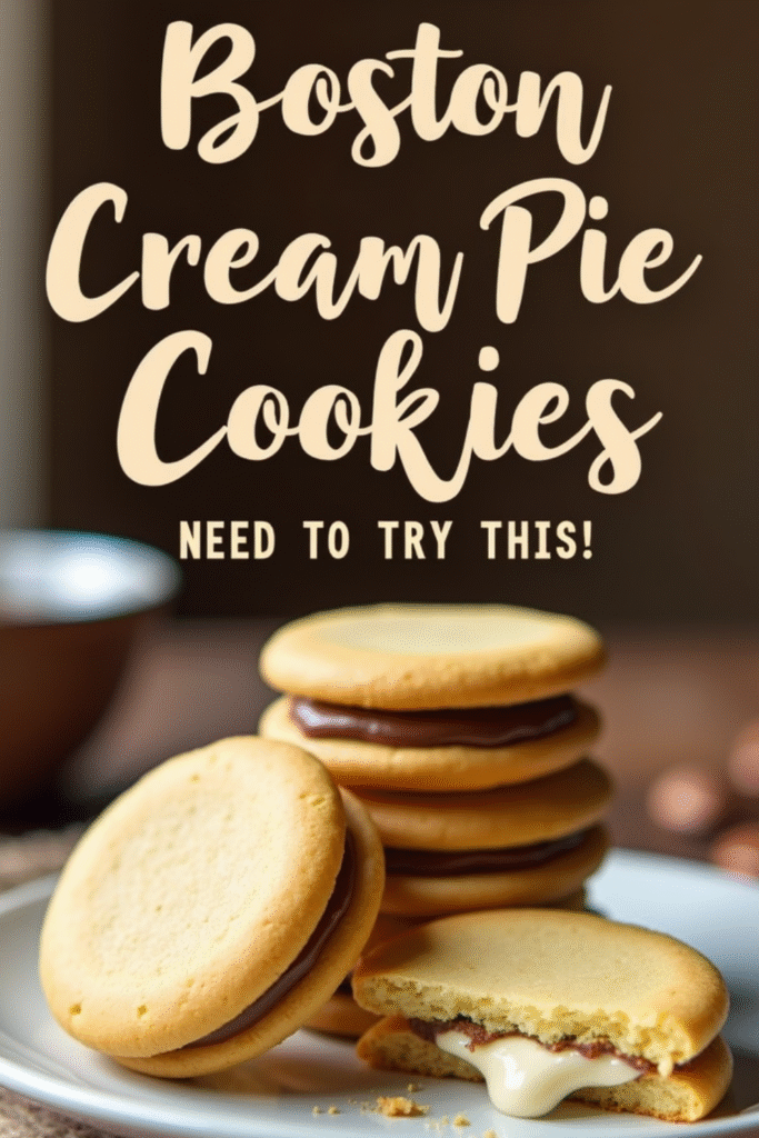 Boston Cream Pie Cookies
