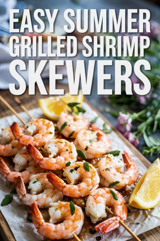 Easy Summer Grilled Shrimp Skewers: A Flavorful Dinner Delight