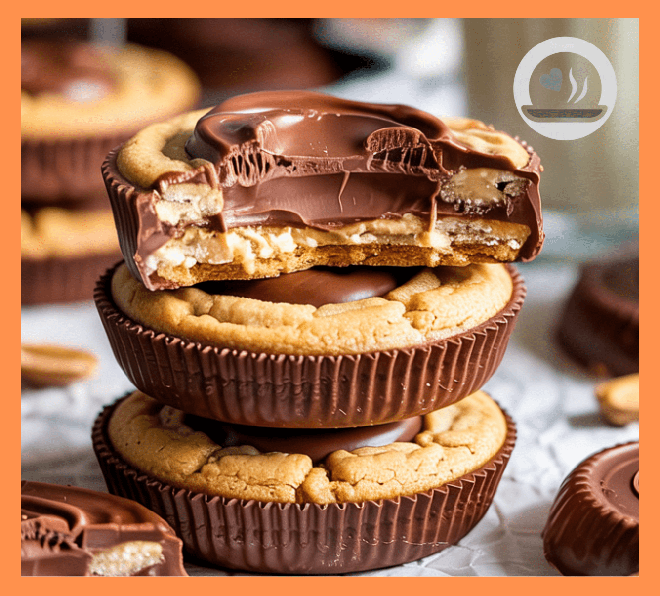 Soft Peanut Butter Cup Cookies