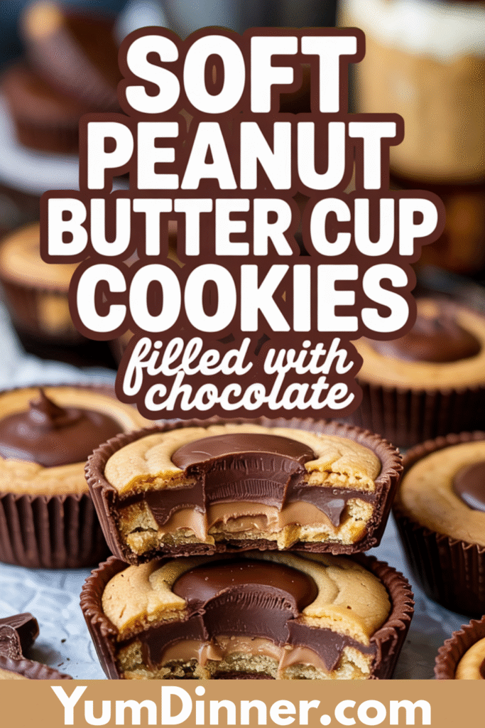 Soft Peanut Butter Cup Cookies