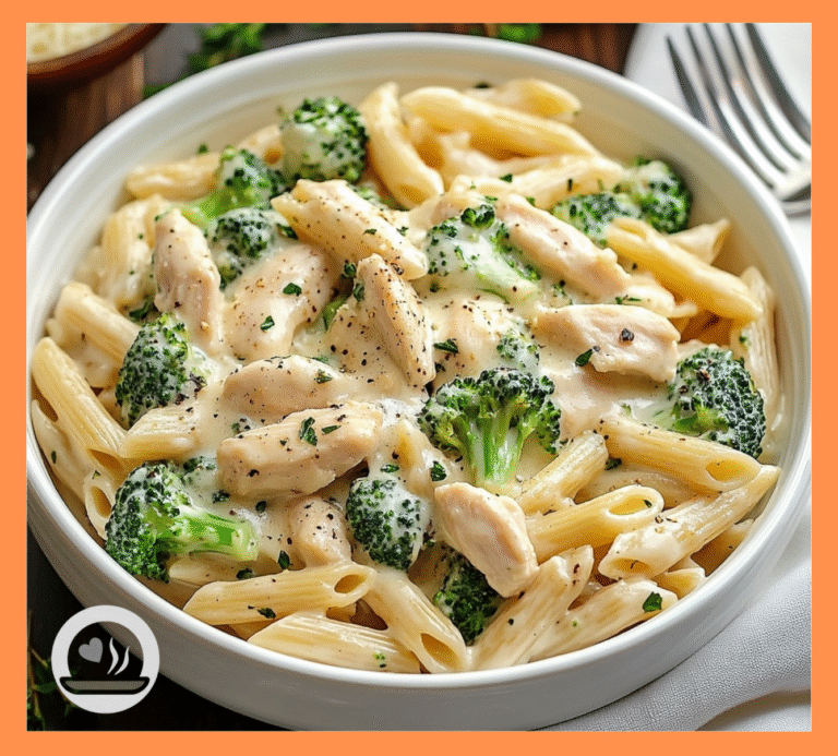 creamy Crockpot Chicken Broccoli Alfredo
