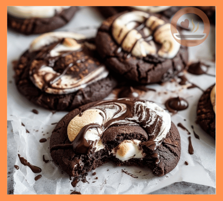 Chocolate Marshmallow Swirl Cookies