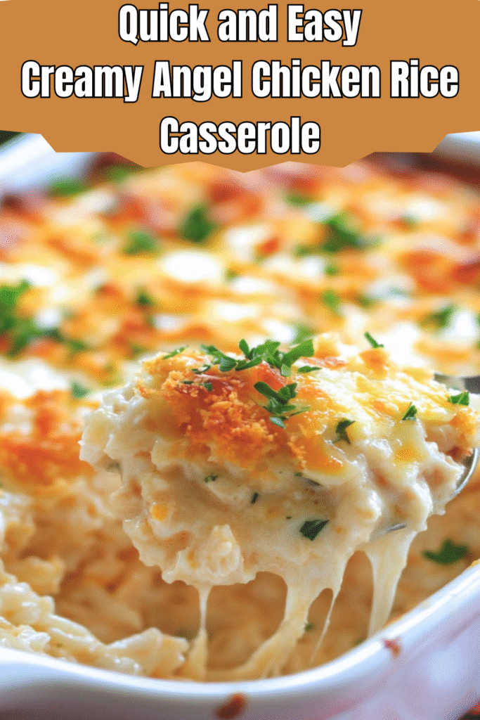 Creamy Angel Chicken Rice Casserole