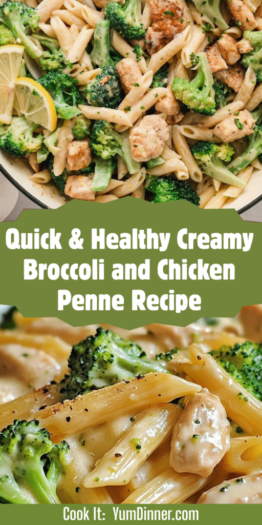 Creamy Broccoli and Chicken Penne