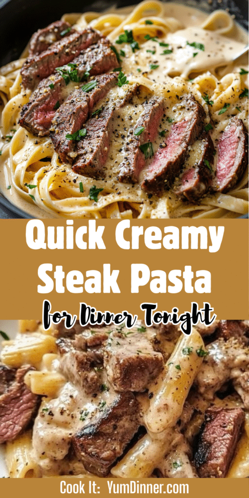 Creamy Steak Pasta