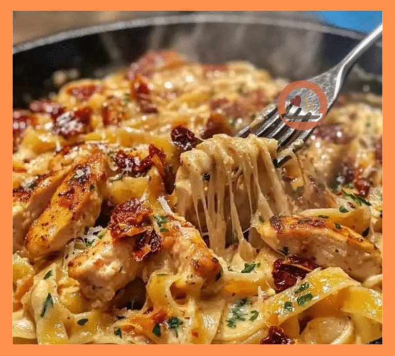 Creamy Sun-Dried Tomato and Chicken Fettuccine