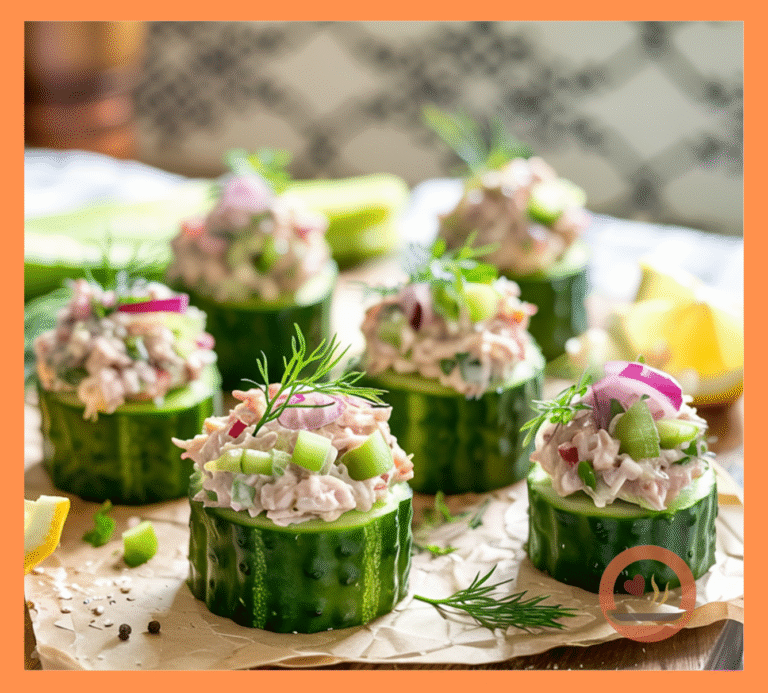 Cucumber Bites with Tuna Salad