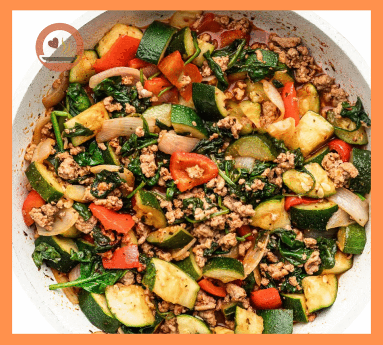 Ground Turkey and Zucchini Skillet