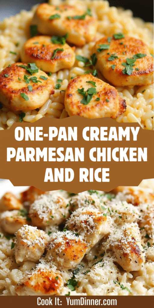 ONE-PAN CREAMY PARMESAN CHICKEN AND RICE