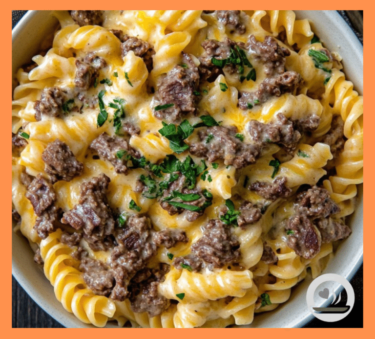 One-Pot Beef and Cheddar Ranch Pasta