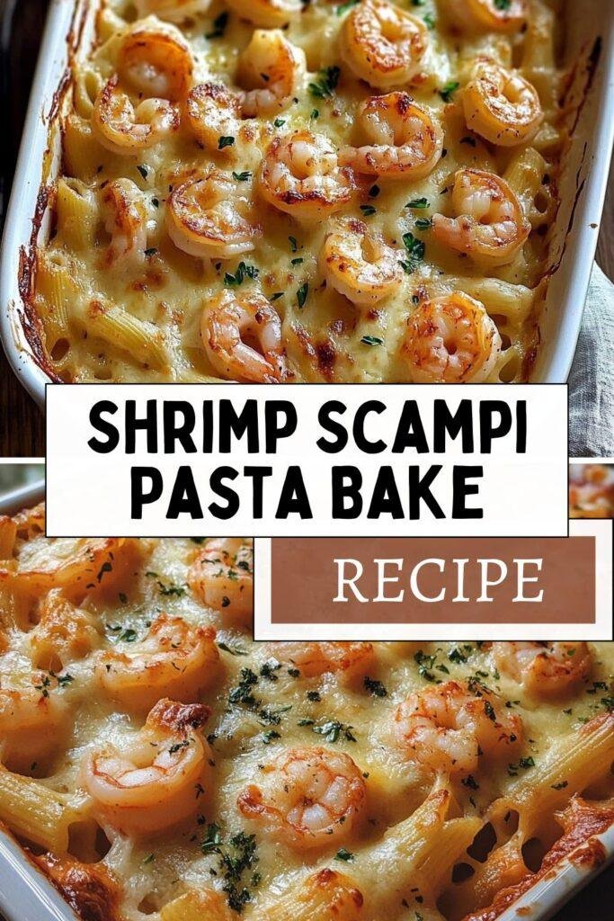 Shrimp Scampi Pasta Bake