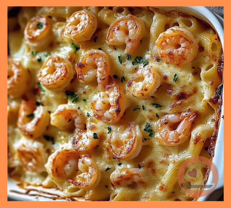 Shrimp Scampi Pasta Bake