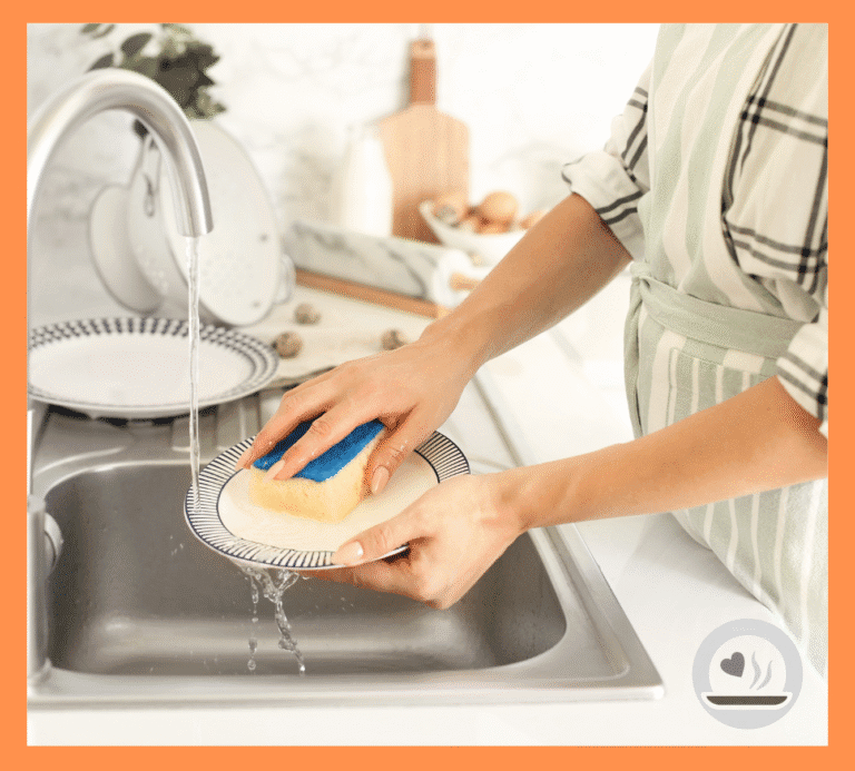 What are the 7 steps of cleaning a kitchen?