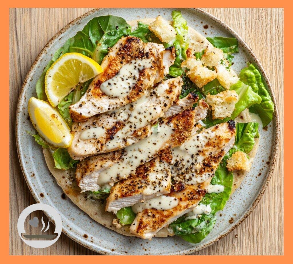 Chicken Caesar Flatbread