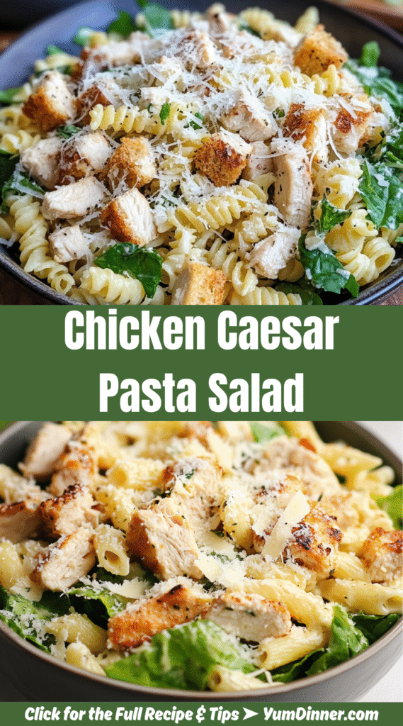 Chicken Caesar Pasta Salad