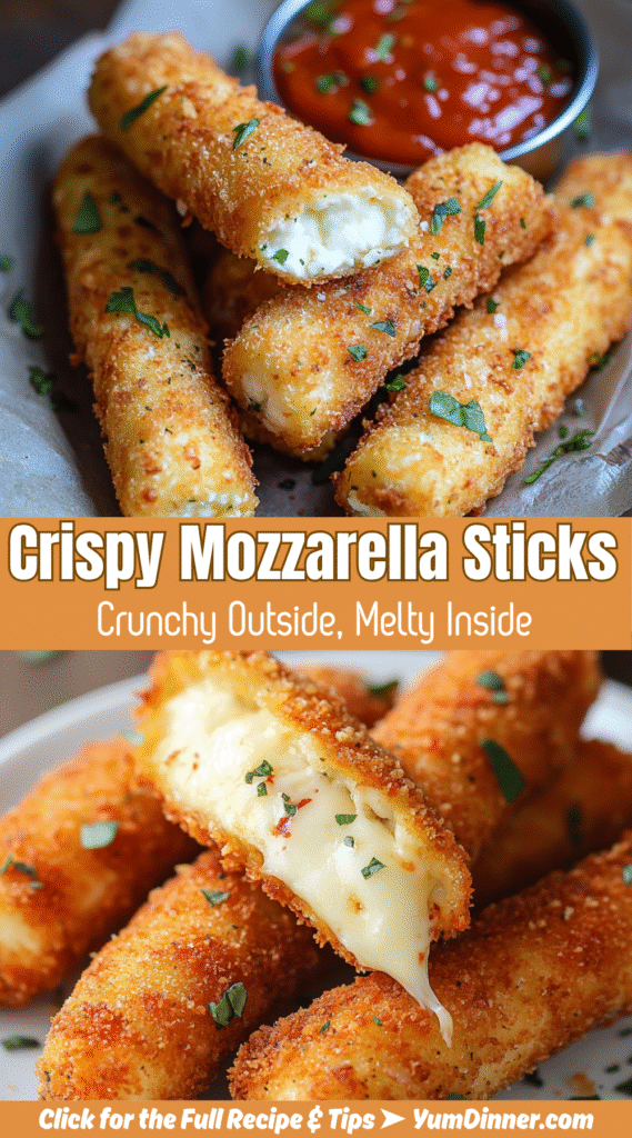 Crispy Mozzarella Sticks Recipe