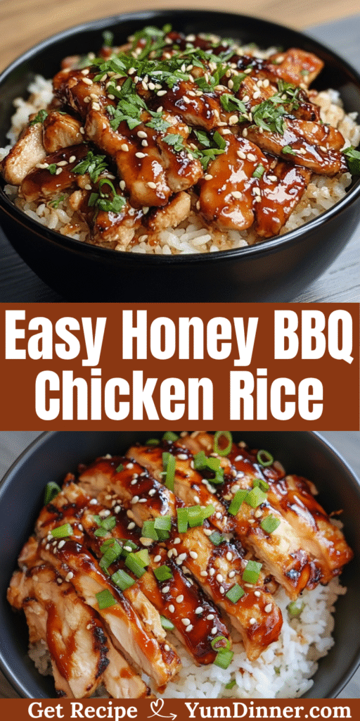 Easy Honey BBQ Chicken Rice