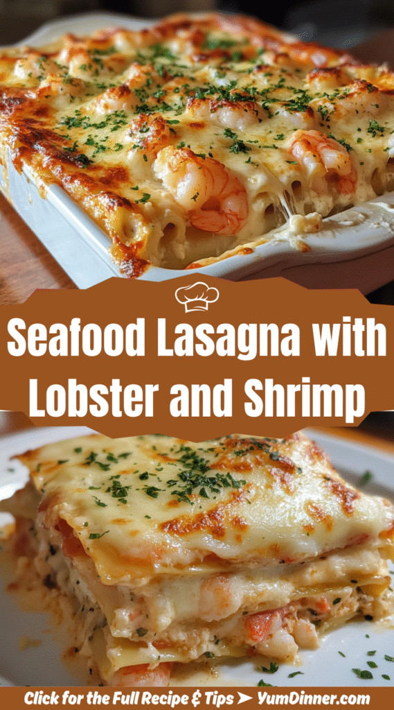 Seafood Lasagna with Lobster and Shrimp