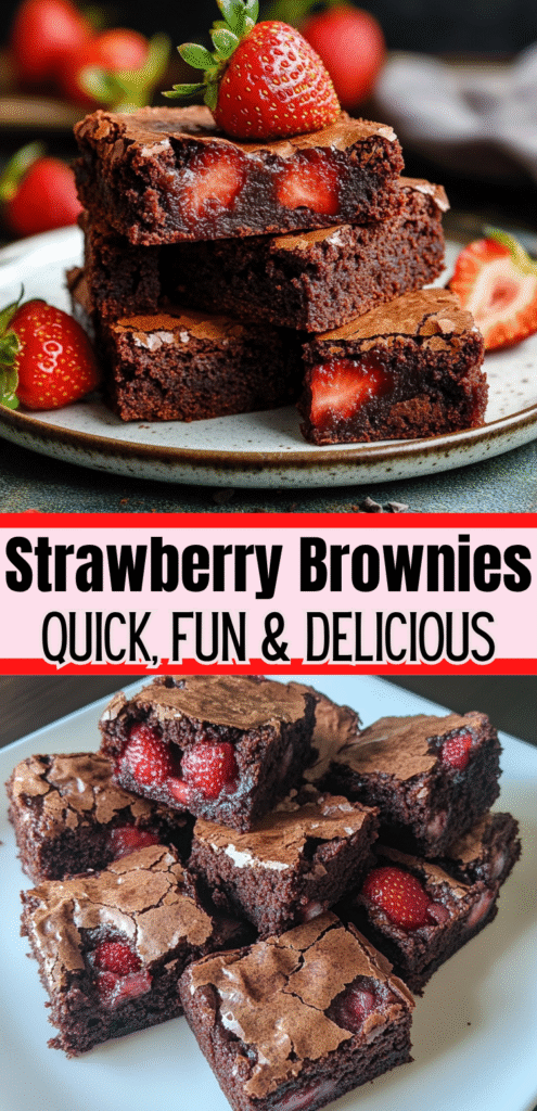 Strawberry Brownies