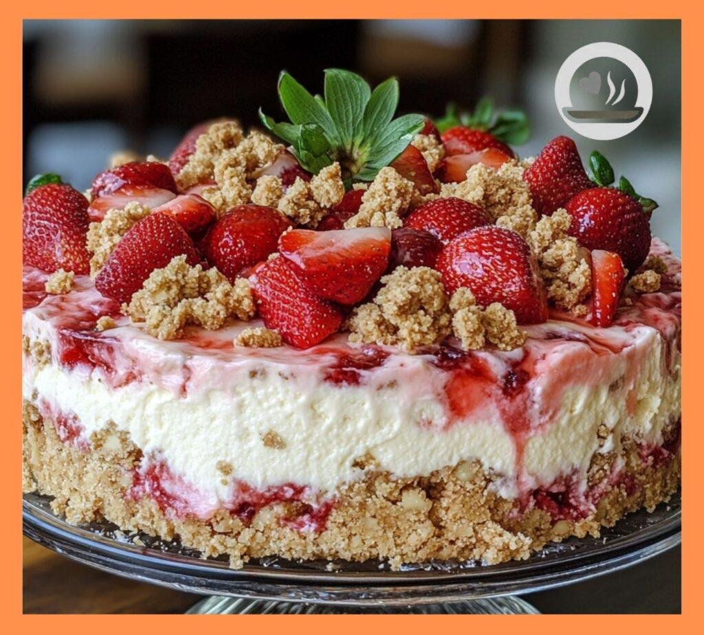 Strawberry Crunch Cheesecake