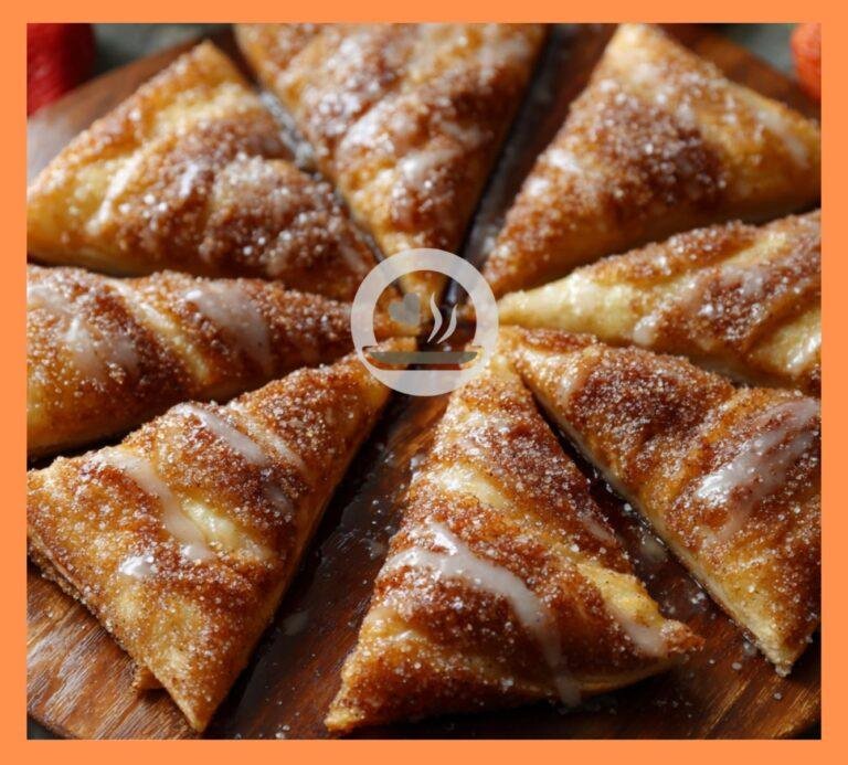 Cinnamon Sugar Pizza made with Crescent Rolls