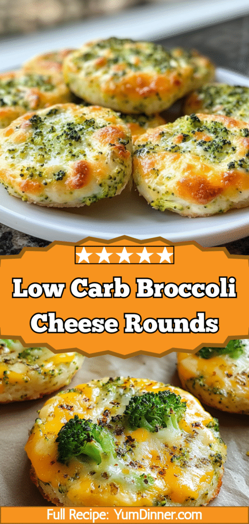 Low Carb Broccoli Cheese Rounds