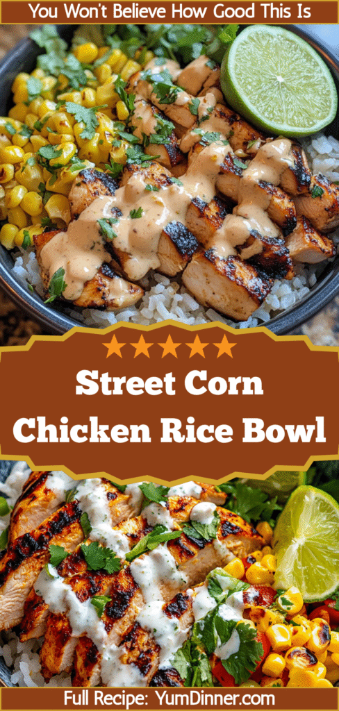 Street Corn Chicken Rice Bowl