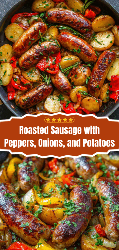 Roasted Sausage with Peppers, Onions, and Potatoes