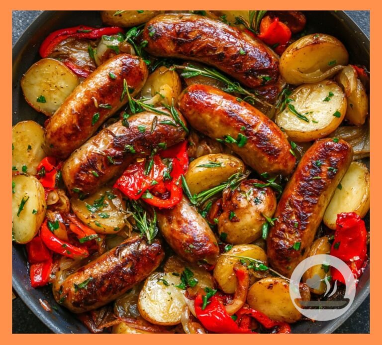 One-Pan Roasted Sausage, Peppers & Potatoes – Easy Weeknight Dinner