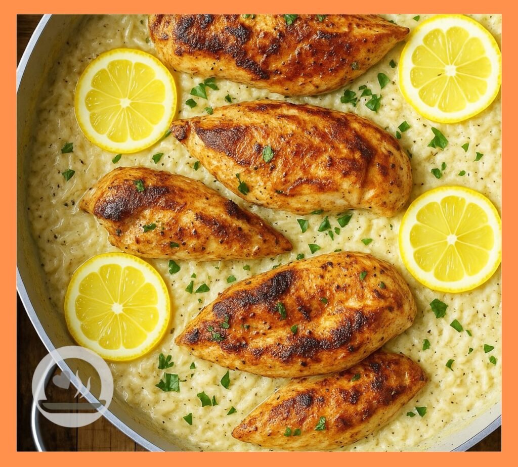 Seriously Easy Slow Cooker Lemon Herb Chicken and Rice