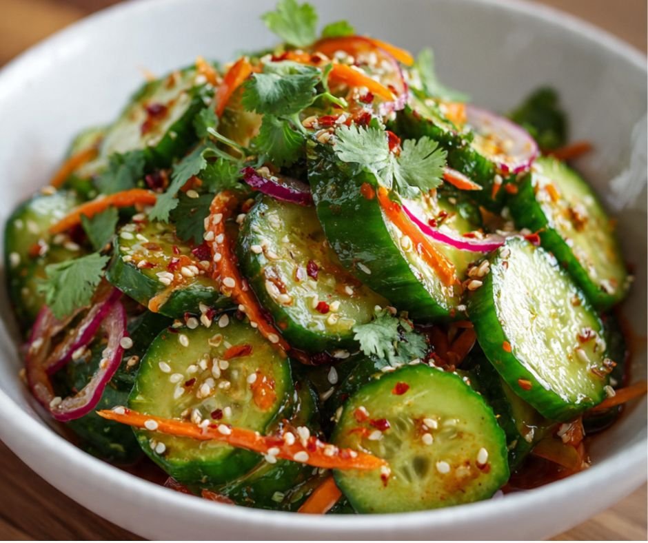 Asian Cucumber Salad (Refreshing, Crunchy & Ready in 10 Minutes)
