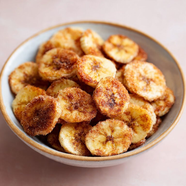Cinnamon Sugar Air Fryer Banana Chips